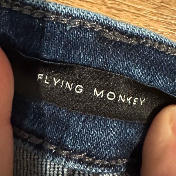 Flying Monkey High Rise Bootcut Jeans List Size 34" Measures 36" Inseam 29.5" - Picture 8 of 13